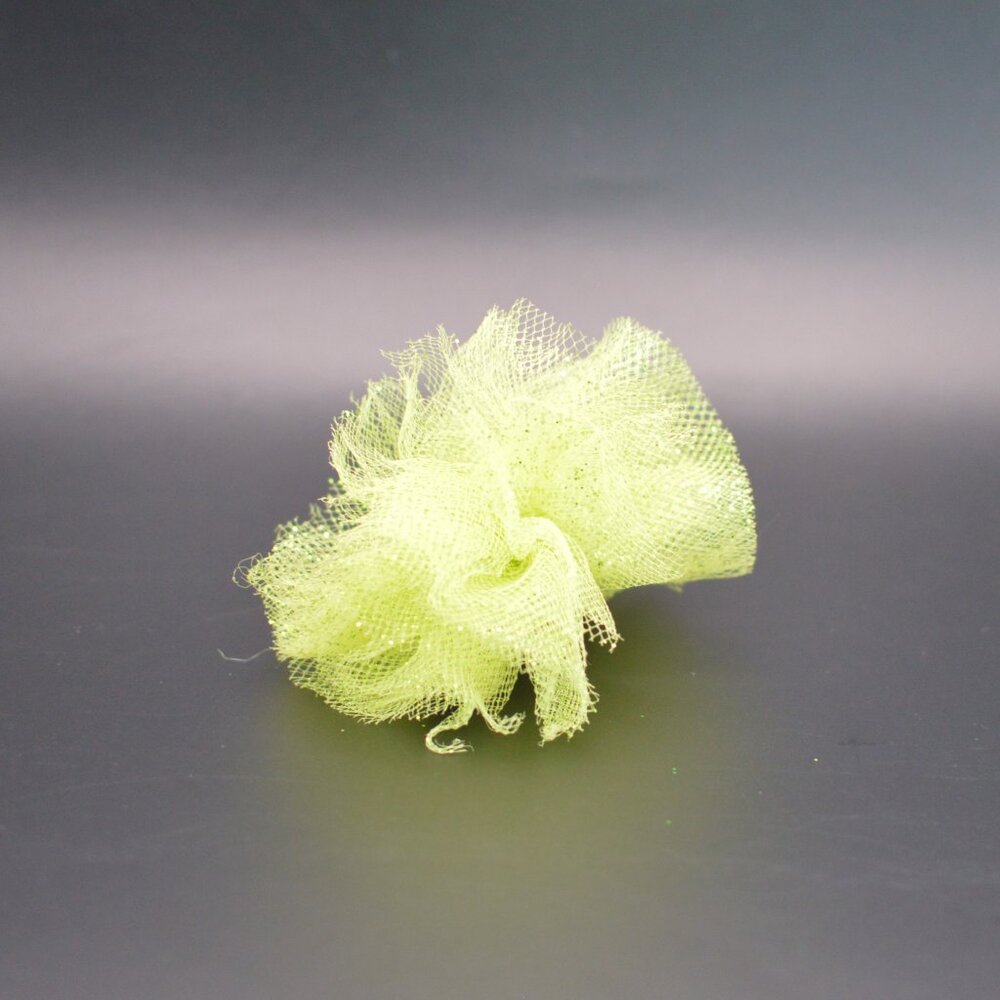 Tulle Barrette – Medium – Neon Green